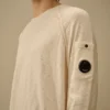 Raglan-Pullover mit Rundhalsausschnitt aus Baumwolle/Nylon