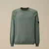 Sea-Island-Baumwoll-Pullover mit Rundhalsausschnitt und Linsen-Motiv