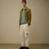 Sea-Island-Baumwoll-Pullover mit Rundhalsausschnitt und Linsen-Motiv