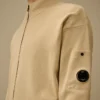 Sea-Island-Baumwoll-Strickjacke mit Reißverschluss für die Augenlinsen