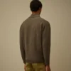 Strickjacke mit Reißverschluss aus Baumwollmischung