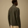 Sweatshirt aus schwerem Jersey mit Halbreißverschluss