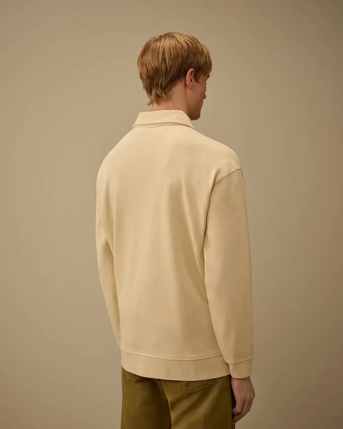 Sweatshirt mit Reißverschluss aus gekämmtem Jersey 10/2 in Box-Passform