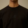 Sweatshirt mit Rundhalsausschnitt aus diagonal gewebtem, aufgerautem Fleece