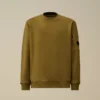 Sweatshirt mit Rundhalsausschnitt aus diagonal gewebtem, aufgerautem Fleece mit Lens-Print