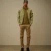 Sweatshirt mit Rundhalsausschnitt aus diagonal gewebtem, aufgerautem Fleece mit Lens-Print