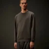 Sweatshirt mit Rundhalsausschnitt aus Stretch-Fleece der Metropolis Series