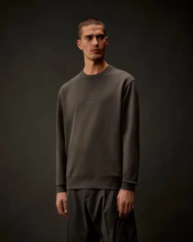 Sweatshirt mit Rundhalsausschnitt aus Stretch-Fleece der Metropolis Series