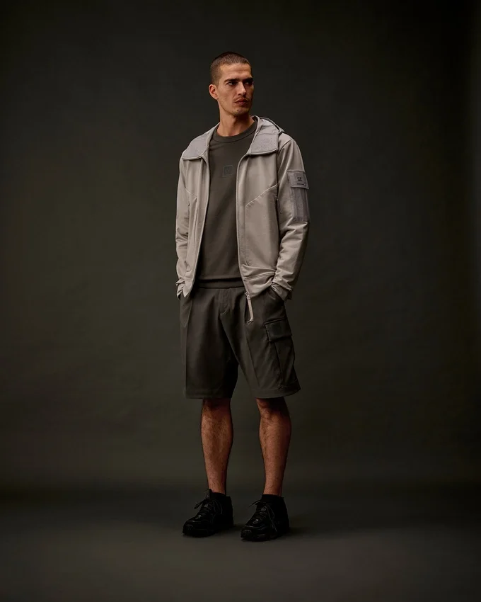 Sweatshirt mit Rundhalsausschnitt aus Stretch-Fleece der Metropolis Series
