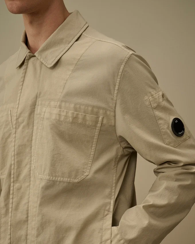 Taylon P-Overshirt mit Brusttaschen und Knopfverschluss