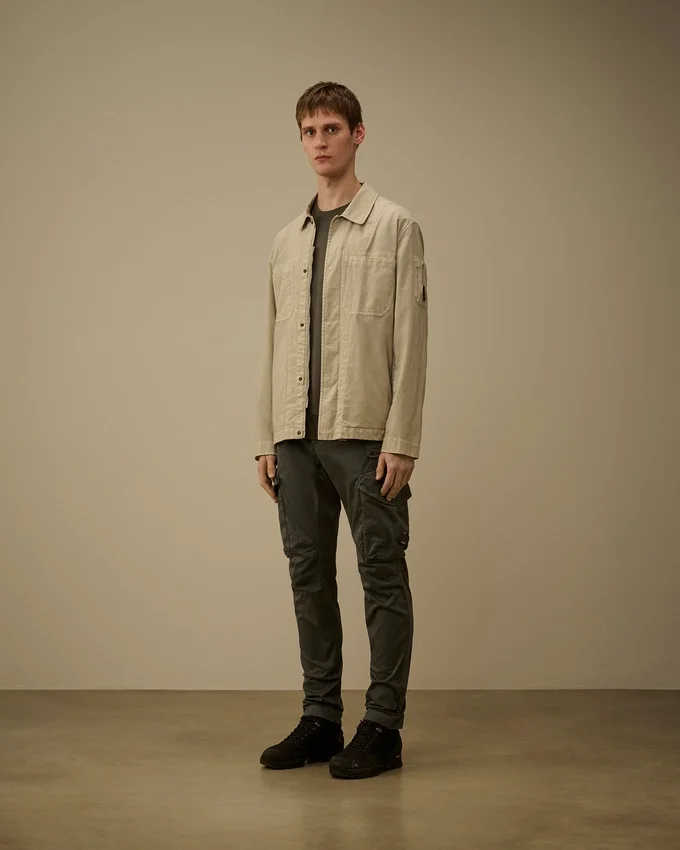 Taylon P-Overshirt mit Brusttaschen und Knopfverschluss