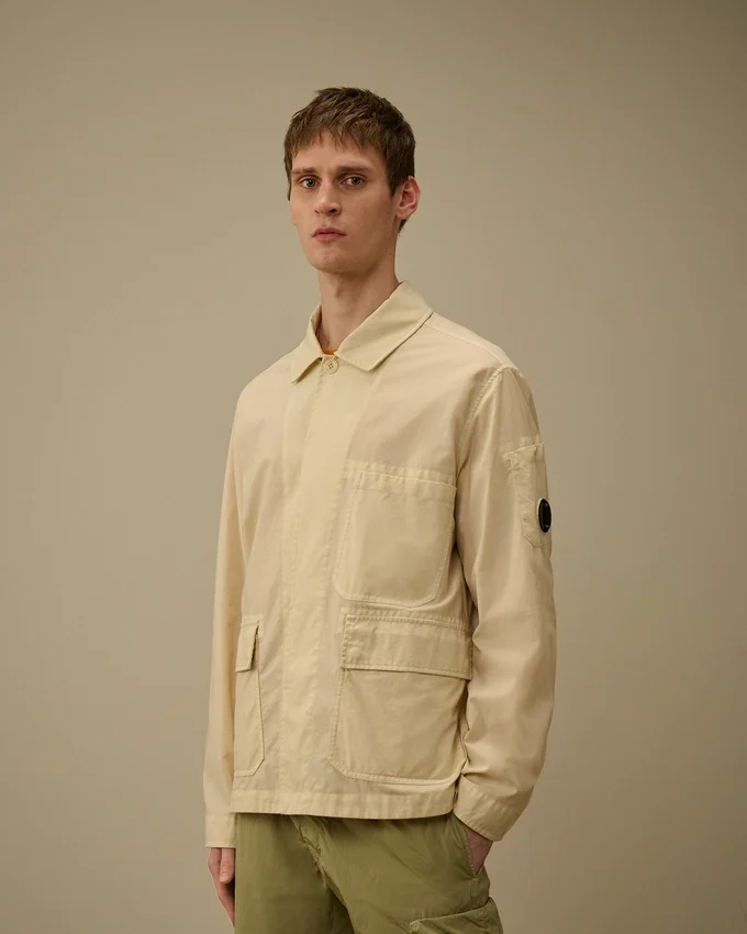 Taylon P Overshirt mit Knopf-Lens-Detail