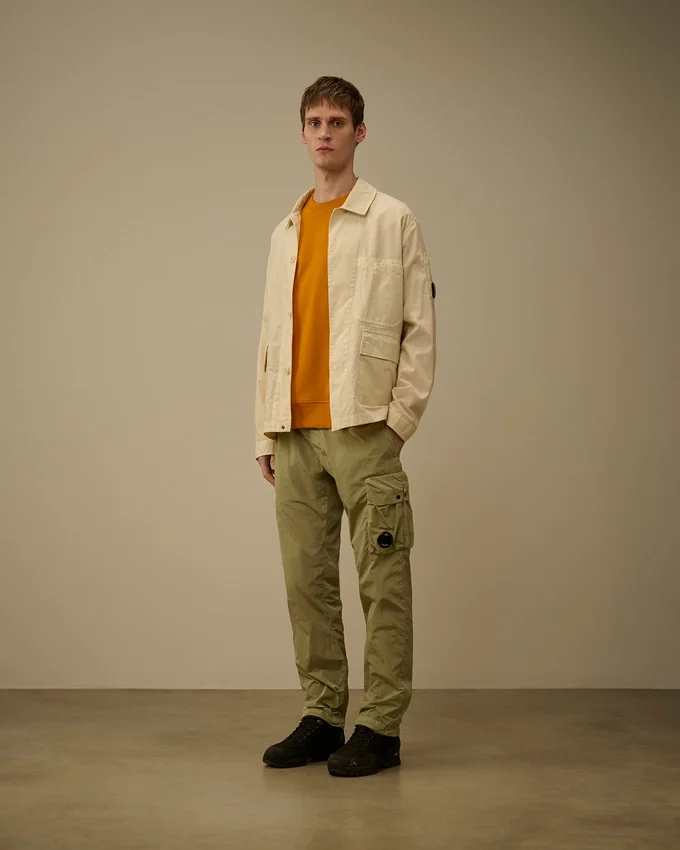 Taylon P Overshirt mit Knopf-Lens-Detail