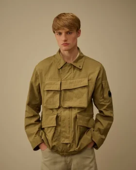 Twill-Jacke mit Reißverschluss für die Augenlinsen