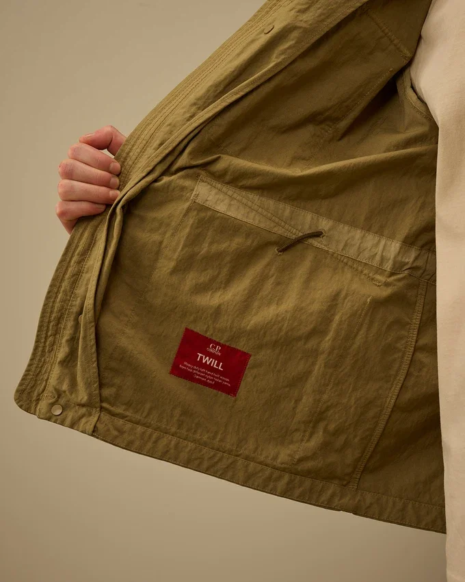 Twill-Jacke mit Reißverschluss für die Augenlinsen