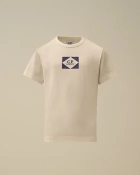 U16 Baumwoll-Jersey 30/1 Kurzarm-T-Shirt mit Grafik
