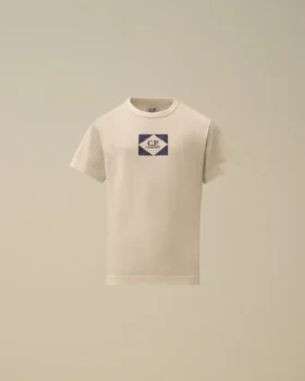U16 Baumwoll-Jersey 30/1 Kurzarm-T-Shirt mit Grafik