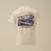 U16 Baumwoll-Jersey 30/1 Kurzarm-T-Shirt mit Grafik