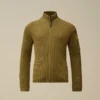 U16 Baumwoll-Strickjacke mit Reißverschluss und „Lens“-Motiv