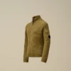 U16 Baumwoll-Strickjacke mit Reißverschluss und „Lens“-Motiv