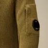 U16 Baumwoll-Strickjacke mit Reißverschluss und „Lens“-Motiv