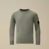 U16 Baumwoll-Sweatshirt mit Rundhalsausschnitt und Lens-Motiv