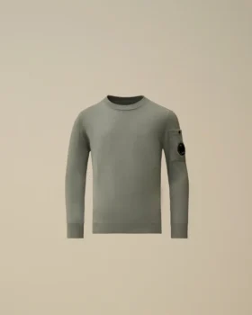 U16 Baumwoll-Sweatshirt mit Rundhalsausschnitt und Lens-Motiv