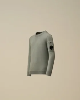 U16 Baumwoll-Sweatshirt mit Rundhalsausschnitt und Lens-Motiv