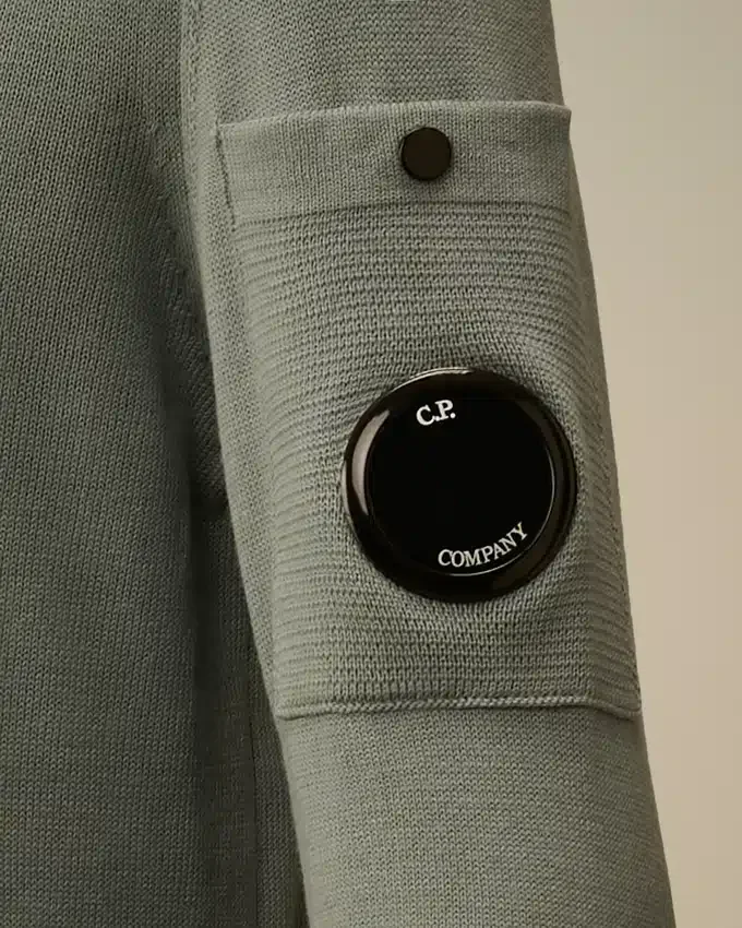 U16 Baumwoll-Sweatshirt mit Rundhalsausschnitt und Lens-Motiv