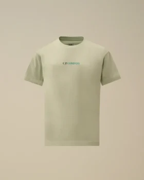U16 Baumwolljersey 30/1 Kurzarm-Hemd mit großem Logo