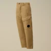 U16 Cargo-Hose aus Baumwolle/Leinen mit Linsen-Motiv