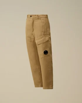 U16 Cargo-Hose aus Baumwolle/Leinen mit Linsen-Motiv