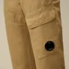 U16 Cargo-Hose aus Baumwolle/Leinen mit Linsen-Motiv