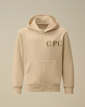 U16 Diagonal Fleece-Kapuzen-Sweatshirt mit Reißverschluss
