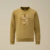 U16 Diagonal-Fleece-Sweatshirt mit Rundhalsausschnitt