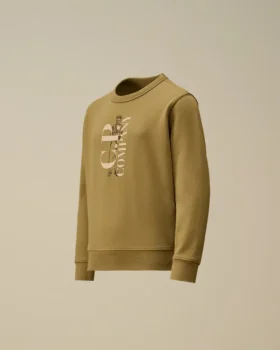 U16 Diagonal-Fleece-Sweatshirt mit Rundhalsausschnitt