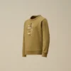 U16 Diagonal-Fleece-Sweatshirt mit Rundhalsausschnitt
