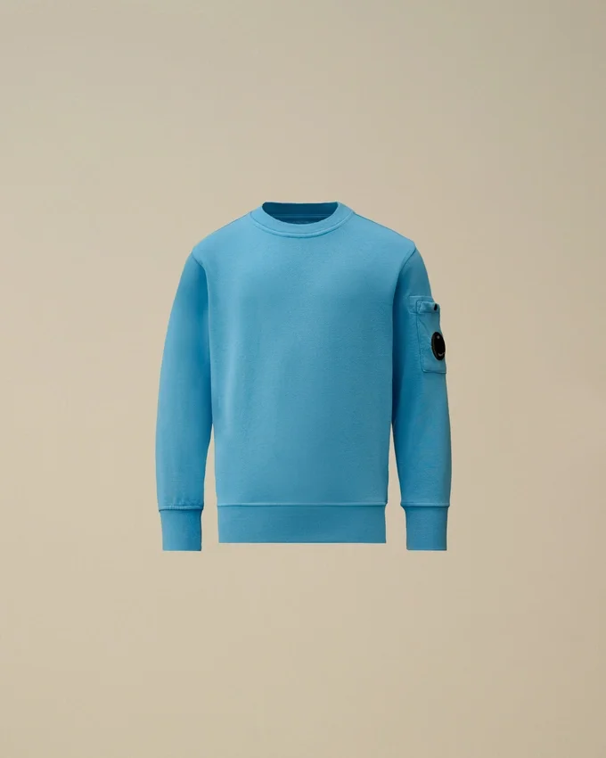 U16 Diagonal-Fleece-Sweatshirt mit Rundhalsausschnitt und „Lens“-Motiv