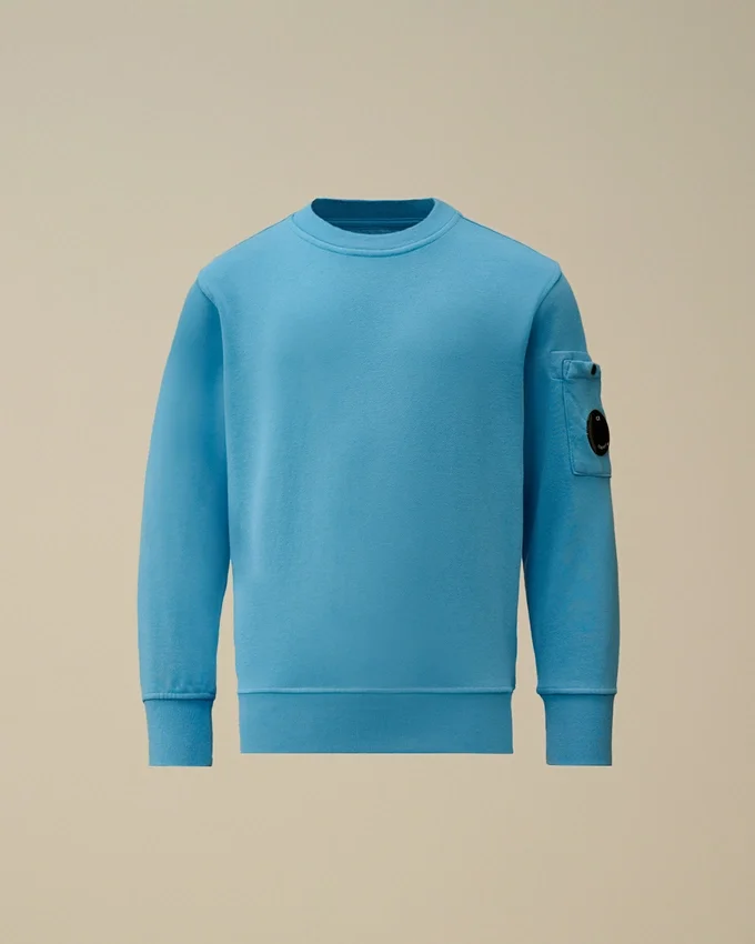 U16 Diagonal-Fleece-Sweatshirt mit Rundhalsausschnitt und „Lens“-Motiv