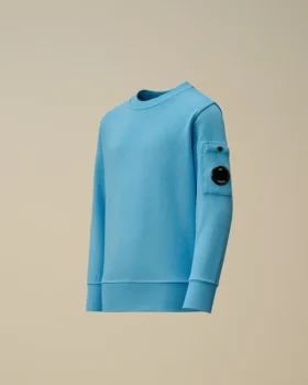 U16 Diagonal-Fleece-Sweatshirt mit Rundhalsausschnitt und „Lens“-Motiv