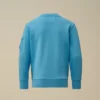 U16 Diagonal-Fleece-Sweatshirt mit Rundhalsausschnitt und „Lens“-Motiv