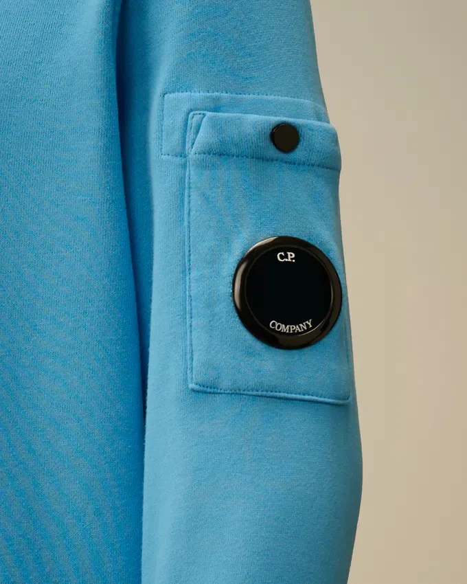 U16 Diagonal-Fleece-Sweatshirt mit Rundhalsausschnitt und „Lens“-Motiv