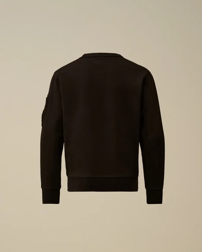 U16 Diagonal-Fleece-Sweatshirt mit Rundhalsausschnitt und Logo