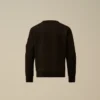 U16 Diagonal-Fleece-Sweatshirt mit Rundhalsausschnitt und Logo