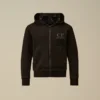 U16 Diagonal Fleece Zip Goggle Sweatshirt