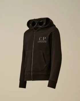 U16 Diagonal Fleece Zip Goggle Sweatshirt