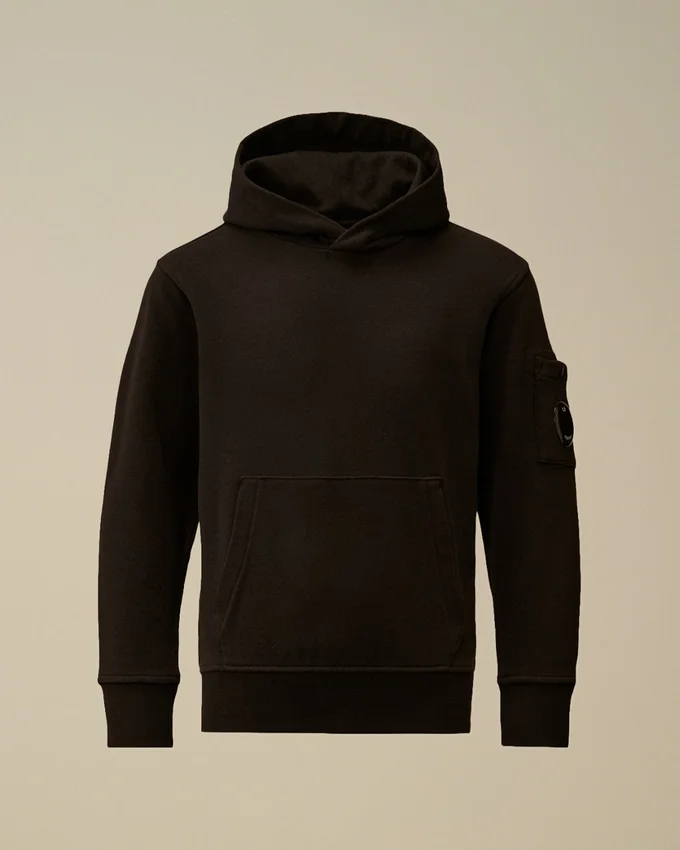 U16 Kapuzen-Sweatshirt aus Diagonal-Fleece mit „Lens“-Motiv