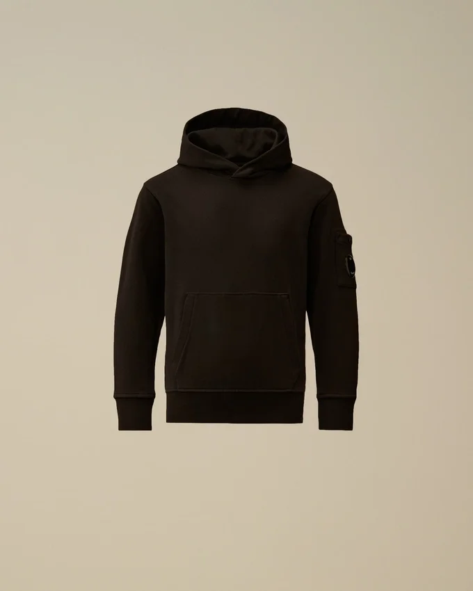 U16 Kapuzen-Sweatshirt aus Diagonal-Fleece mit „Lens“-Motiv
