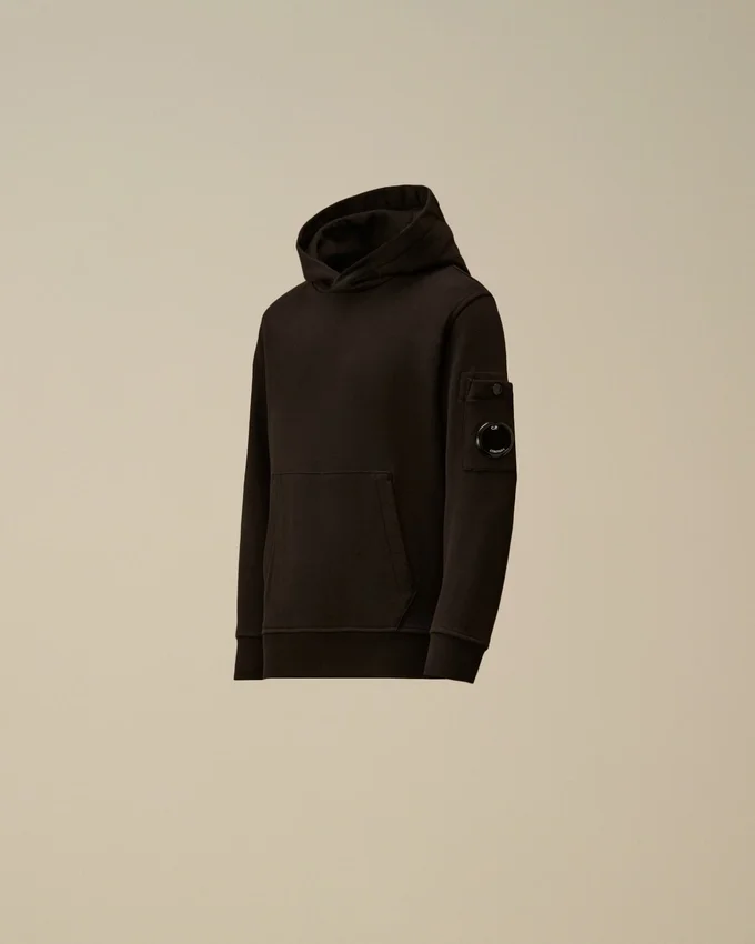 U16 Kapuzen-Sweatshirt aus Diagonal-Fleece mit „Lens“-Motiv