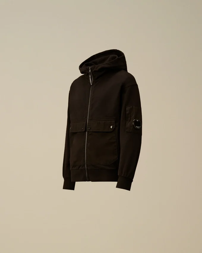 U16 Leichtes Fleece-Kapuzensweatshirt „Lens“ aus Mischgewebe